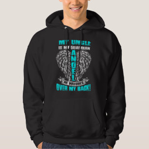 Veste À Capuche Mon Oncle Est Mon Ange Gardien Au Ciel Qu'Il Regar