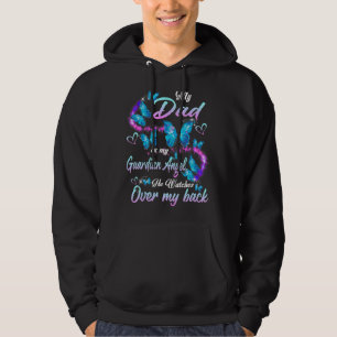 Veste À Capuche Mon Père Est Mon Ange Gardien Qu'Il Regarde Sur Mo