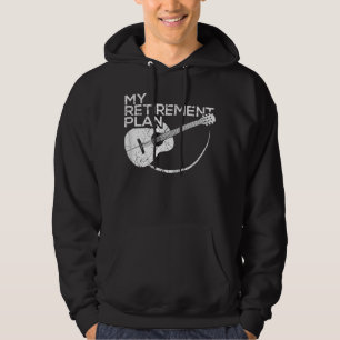 Veste À Capuche Mon Plan De Retraite Guitare Drôles De Musiciens