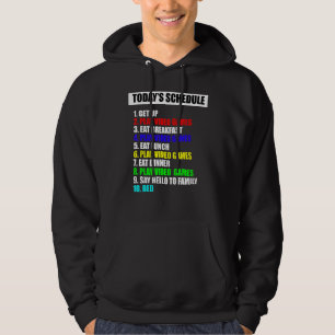 Veste À Capuche Mon programme Jeux vidéo de jour parfait Jeu de th