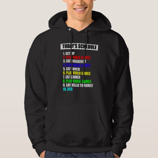 Veste À Capuche Mon programme Jeux vidéo de jour parfait Jeu de th (Devant)