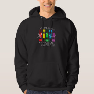 Veste À Capuche Mon Travail Est Tous Rainbows & Butterflies Lab Te
