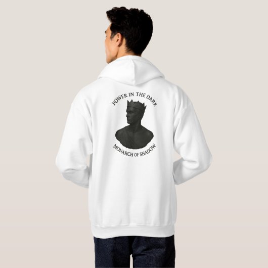 Veste À Capuche Monarque de l'Ombre – Pouvoir dans les Ténèbres (Dos entier)