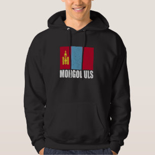 Veste À Capuche Mongol Uls Drapeau Grunge Souvenir Vintage Mongoli