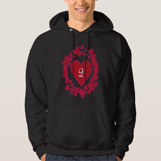 Veste À Capuche Monogram Q  Heart Wreath Shape (Devant)