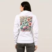 Veste À Capuche Monogramme dentelle rose fleurie oeufs de Pâques d (Dos entier)