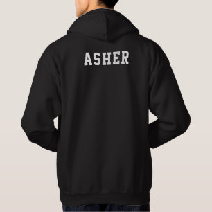 Veste À Capuche Monogramme personnalisé simple et moderne