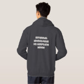 Veste À Capuche Monologue intérieur en mode avion Texte (Dos entier)
