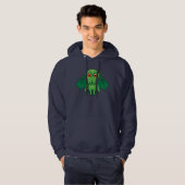 Veste À Capuche Monstres de Cute Green (Devant entier)