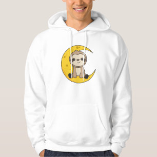 Veste À Capuche Moon Animal Sloth Mignonnes Animaux Pour Enfants