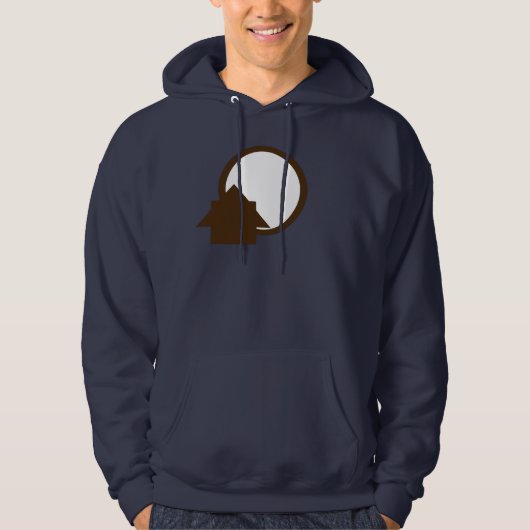 Veste À Capuche Moon Cabin: ApproachableWolf Hoodie by JH Thornton (Devant)