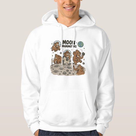 Veste À Capuche MOON MAMMOTHS drôle (Devant)