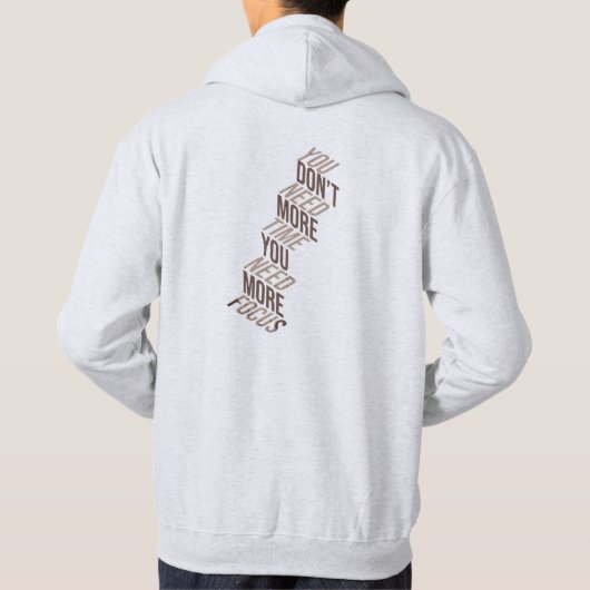 Veste À Capuche More Focus Less Time (Dos)