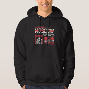 Veste À Capuche Moscou Russie Monument Typographie Voyage