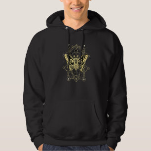 Veste À Capuche Moth d'aile de la Motte de Masque gothique