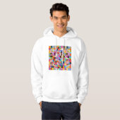 Veste À Capuche Motif Alphabet Jumble (Devant entier)