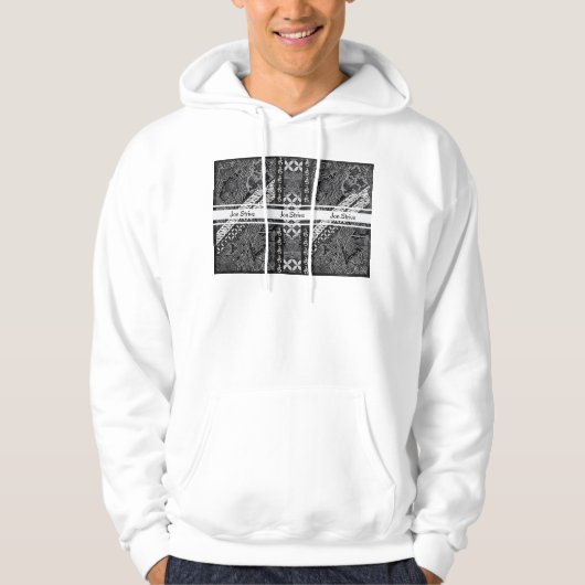 Veste À Capuche Motif de BATIK moderne (Devant)