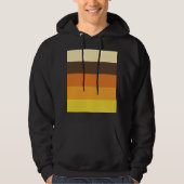 Veste À Capuche Motif de couleur rayé Rétro 70s (Devant)