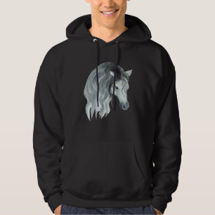 Veste À Capuche Motif de jolie jument de cheval  Écurie de chevaux