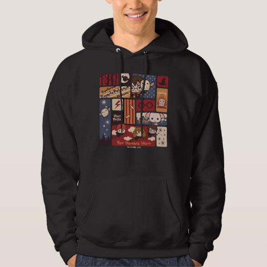 Veste À Capuche Motif de scènes de dessin animé Harry Potter (Devant)