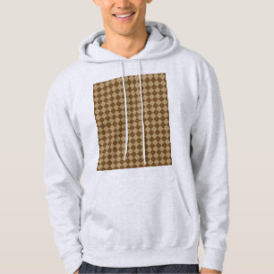 Veste À Capuche Motif diamant combiné Brown par STaylor
