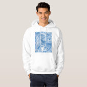 Veste À Capuche Motif en marbre coloré. (Devant entier)
