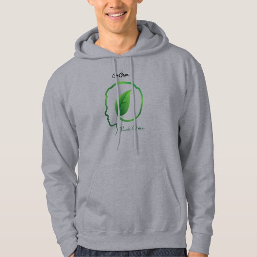 Veste À Capuche Motivation "Actions vertes, grands futurs" (Devant)