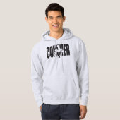 Veste À Capuche Motivation de la musculation - CONQUER (Devant entier)