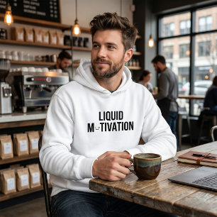Veste À Capuche Motivation Liquide Accro Moderne à la Caféine