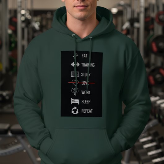 Veste À Capuche Motivation Routine Hoodie