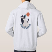 Veste À Capuche Motivational Cat Pun Stay Pawsitive Gift Hoodie (Dos)