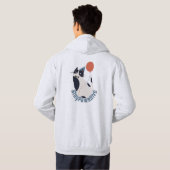 Veste À Capuche Motivational Cat Pun Stay Pawsitive Gift Hoodie (Dos entier)