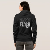 Veste À Capuche Motivational Quote Zip-Up Hoodie for Women (Dos entier)