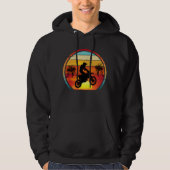 Veste À Capuche Moto Rétro Coucher de soleil (Devant)