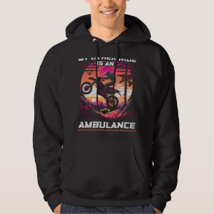 Veste À Capuche Motocross Femmes Blessures Ambulance Citation Drôl