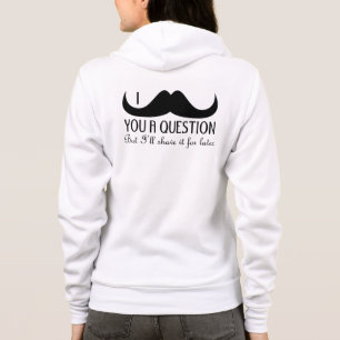Veste À Capuche Moustache à la mode et fraîche d'I vous une