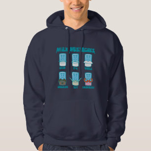 Veste À Capuche Moustaches de lait