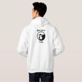 Veste À Capuche Mouton Noir Intérieur (Dos entier)