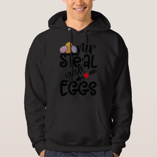 Veste À Capuche Mr Steal Your Eggs Kids Easter Sunday Boys Easter  (Devant)