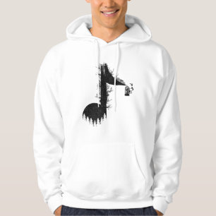 Veste À Capuche Musique minimaliste Vie pour écouter le chant de l