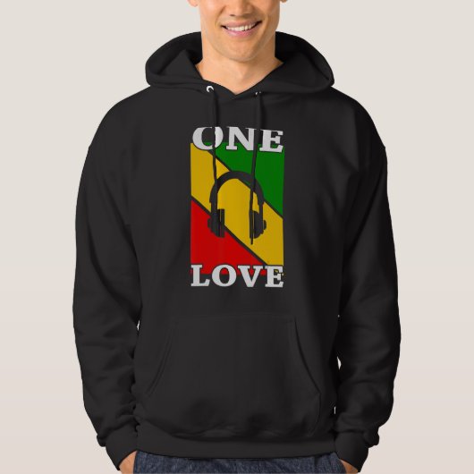 Veste À Capuche Musique reggae (Devant)