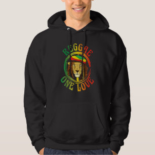 Veste À Capuche Musique reggae Lion Caraïbes Jamaïque Femmes Homme
