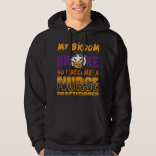 Veste À Capuche My Broom Broke Alors j'allaite praticien Halloween