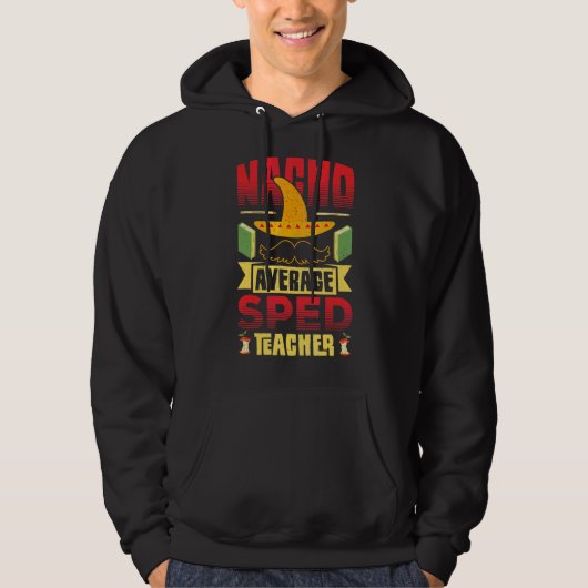 Veste À Capuche Nacho Enseignant Moyenne D'Espérance Cinco De Mayo (Devant)