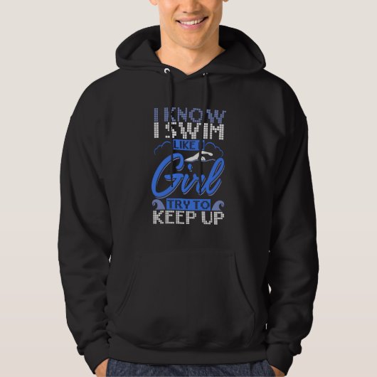 Veste À Capuche Nageur Nage Sport Cadeau (Devant)