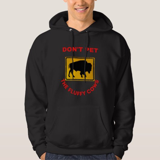 Veste À Capuche n'aimez pas les vaches moelleuses (Devant)