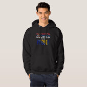 Veste À Capuche Nationalité Fier Et Fier À Moitié Serbe (Devant entier)