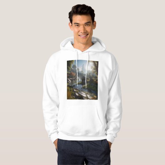 Veste À Capuche Nature 9. (Devant entier)