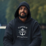 Veste À Capuche Navire d'Ancre nautique de la Marine Blue Captain<br><div class="desc">Voilier en style avec le Navy Blue Captain Boat Nautical Ancre Ship Sweat - shirt à capuche. Ce tee premium est doté d'une teinte bleu marine classique et d'un design d'ancre et de navire étonnant, parfait pour les amateurs maritimes. Fabriqué en tissu doux et respirant, il assure un confort à...</div>