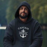 Veste À Capuche Navire d'Ancre nautique de la Marine Blue Captain<br><div class="desc">Voilier en style avec le Navy Blue Captain Boat Nautical Ancre Ship Sweat - shirt à capuche. Ce tee premium est doté d'une teinte bleu marine classique et d'un design d'ancre et de navire étonnant, parfait pour les amateurs maritimes. Fabriqué en tissu doux et respirant, il assure un confort à...</div>